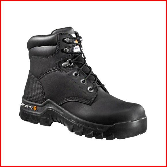 Leather Work Boots Composite Safety Toe Slip Resistant Ankle Height